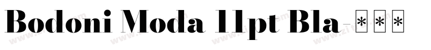 Bodoni Moda 11pt Bla字体转换